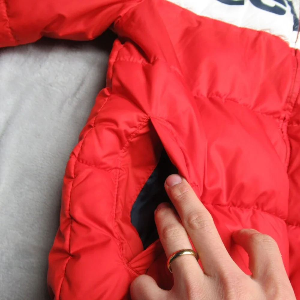 Levis Jacket‎ Youth Large 12-13 Yrs Blue Red THICK Winter Hood Insulated Puffer